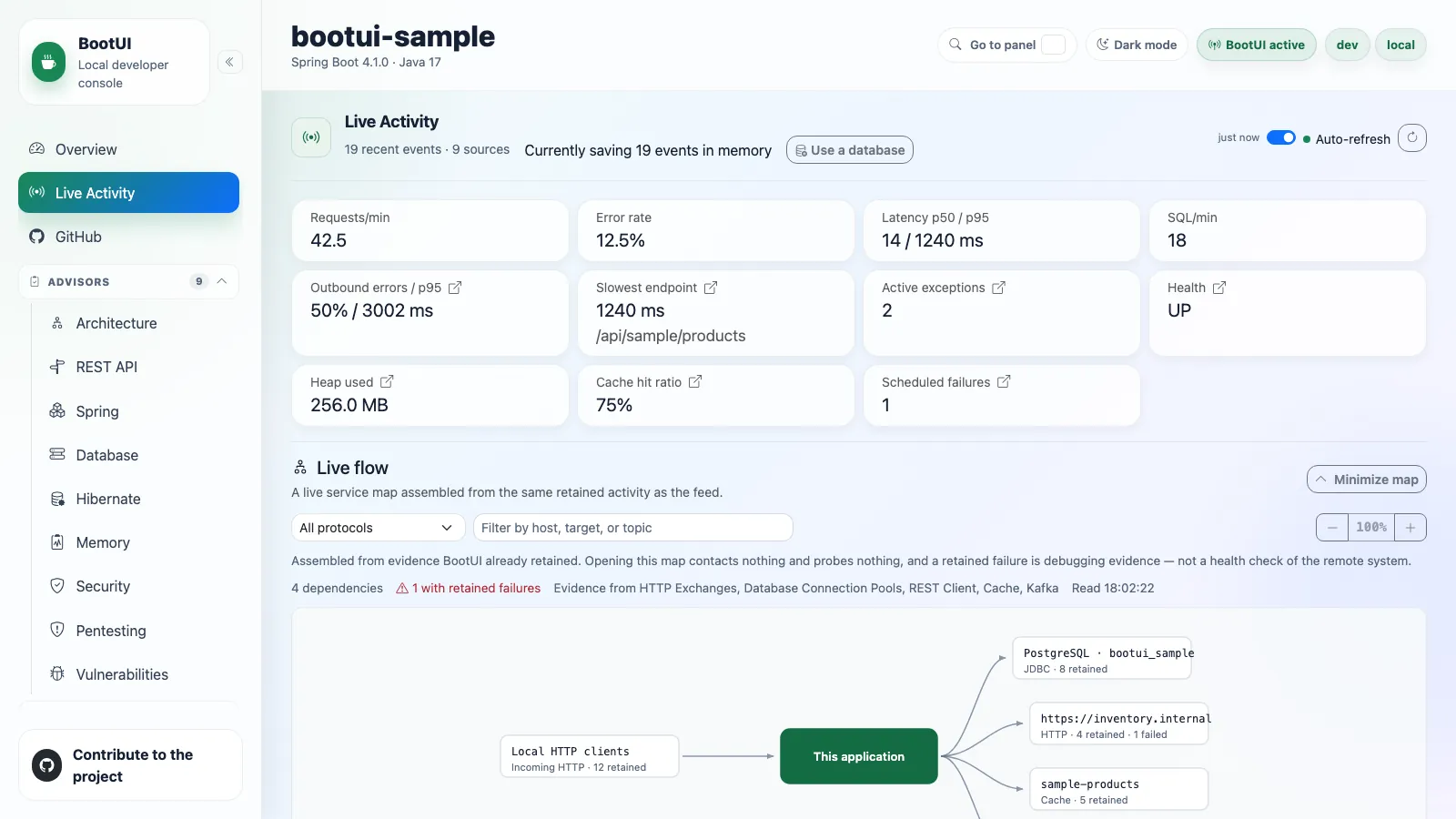 BootUI Live Activity panel