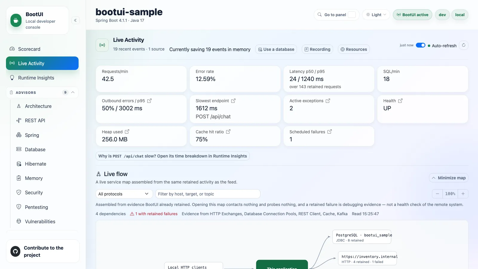 BootUI Live Activity panel