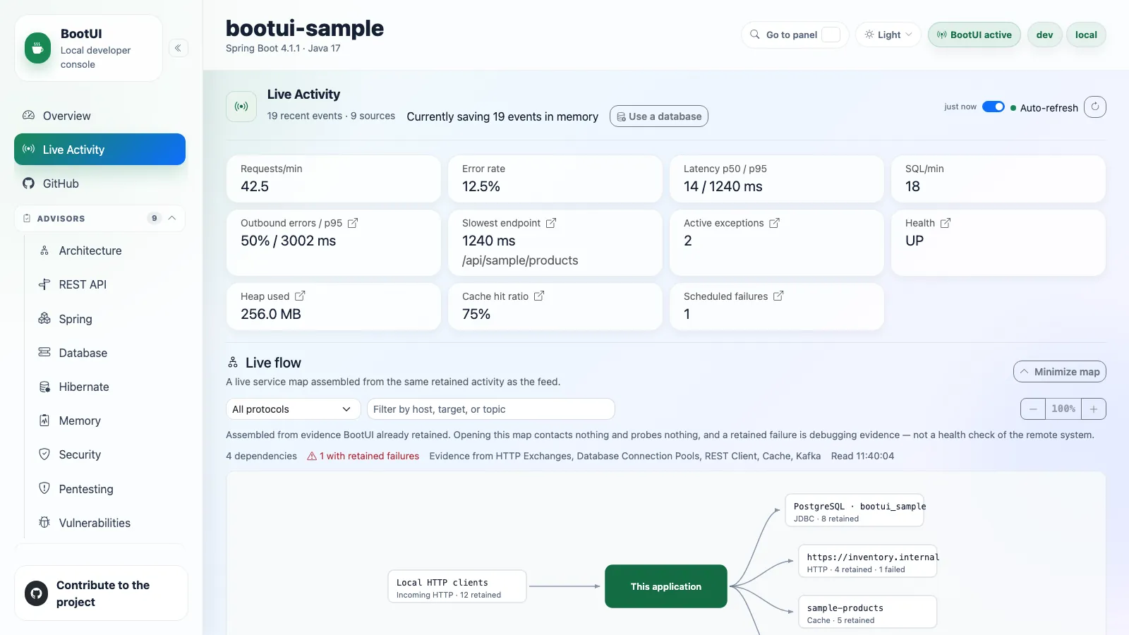 BootUI Live Activity panel